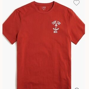 New men's XXL J Crew Factory Cape Cod Massachusetts anchor t-shirt BH037